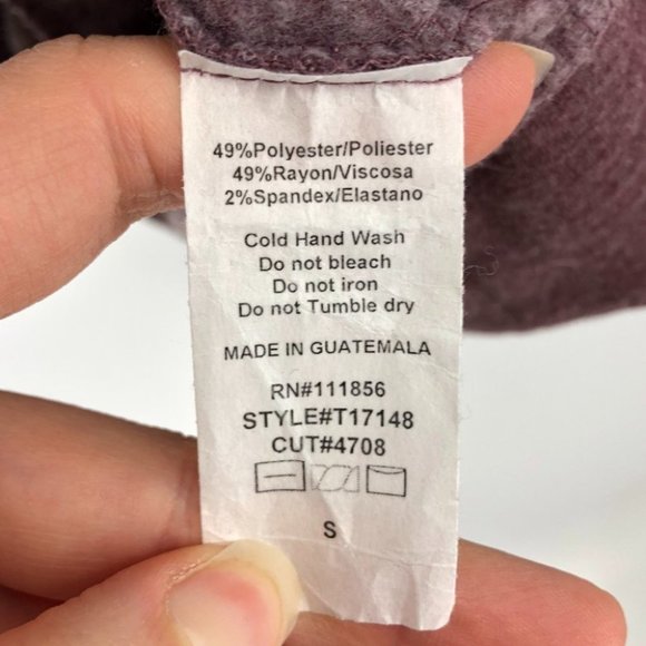 CHERISH Oversized, Tunic Pullover Sweater with Elbow Patches & Pockets S - Picture 4 of 16